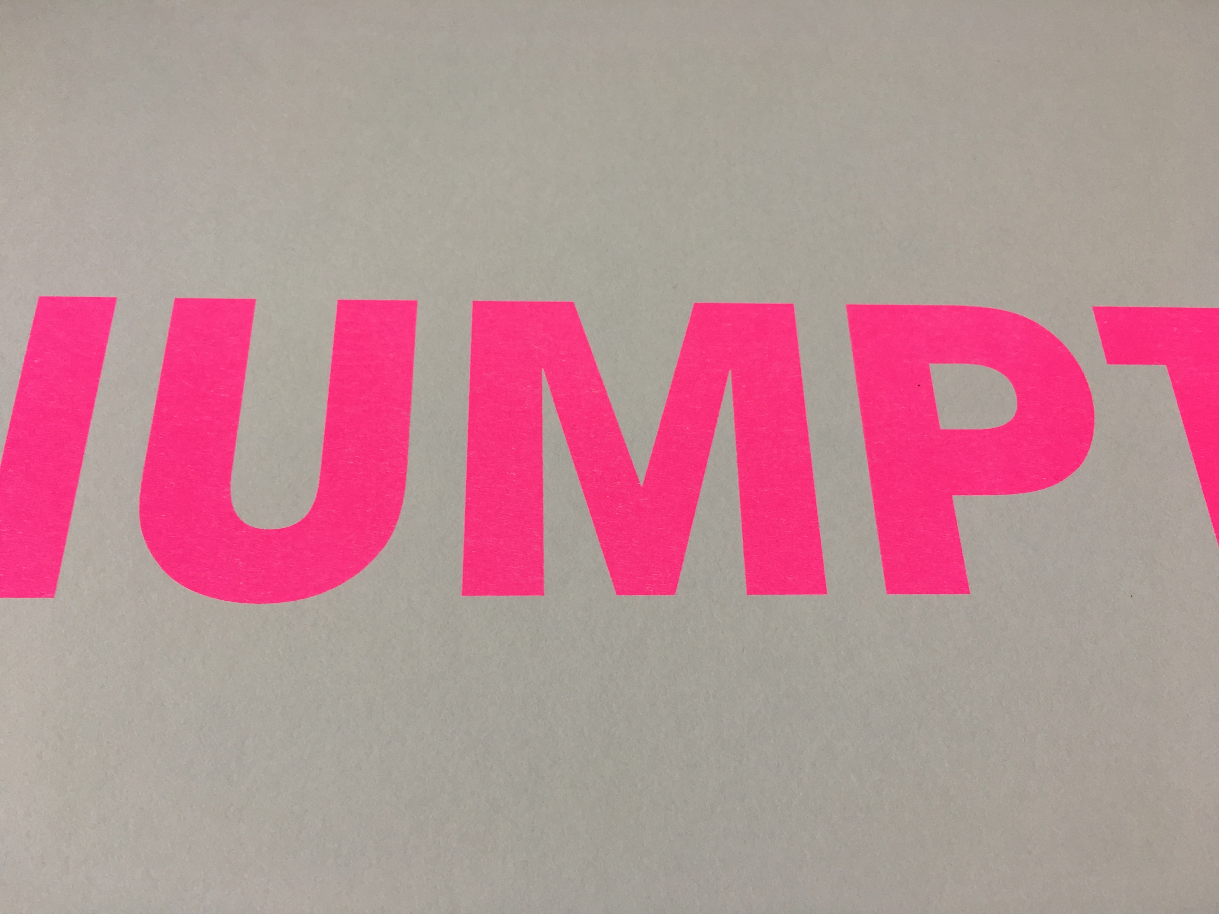 A3 NUMPTY RISO PRINT - POMPEY TYPE SERIES - foursandeights