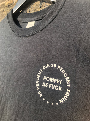 80% DIN 20% SQUIN POMPEY AS FUCK Adult Tee – Pompey Type Series - foursandeights