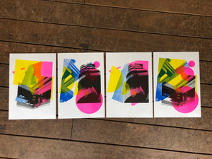 Tricorn (Super) Limited Edition Set of 4 Risograph Prints - foursandeights