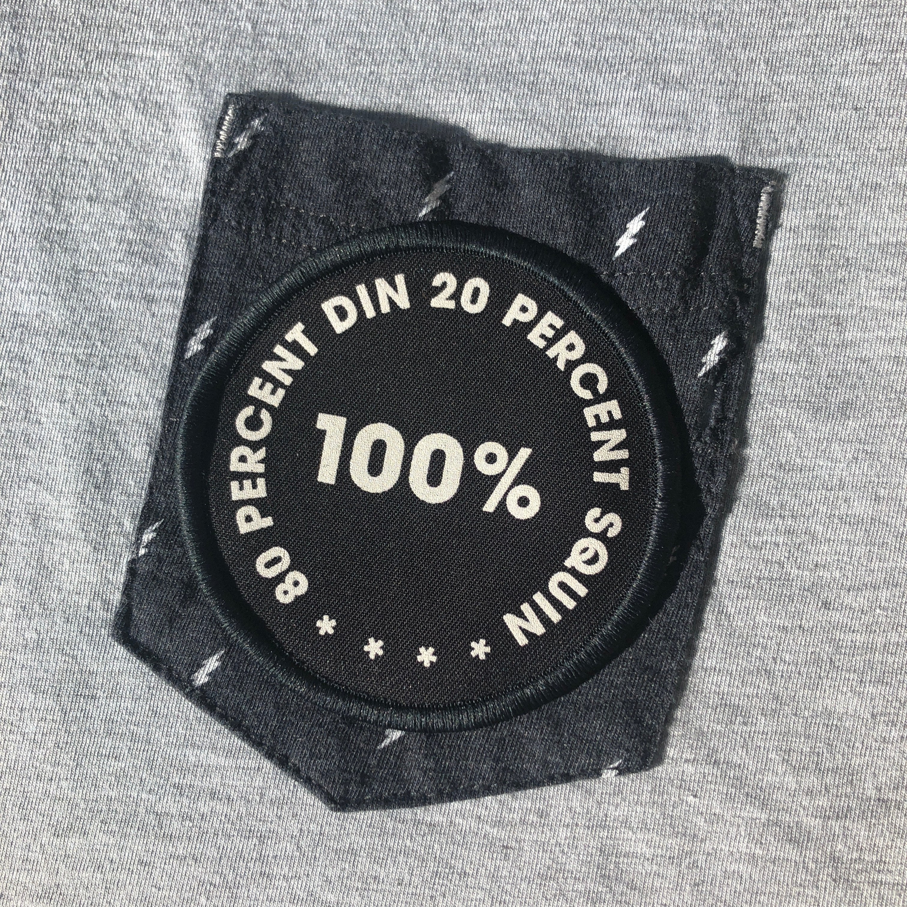 POMPEY TYPE SERIES - DIN SQUIN – CLOTH IRON/SEW ON PATCH – LIMITED - foursandeights