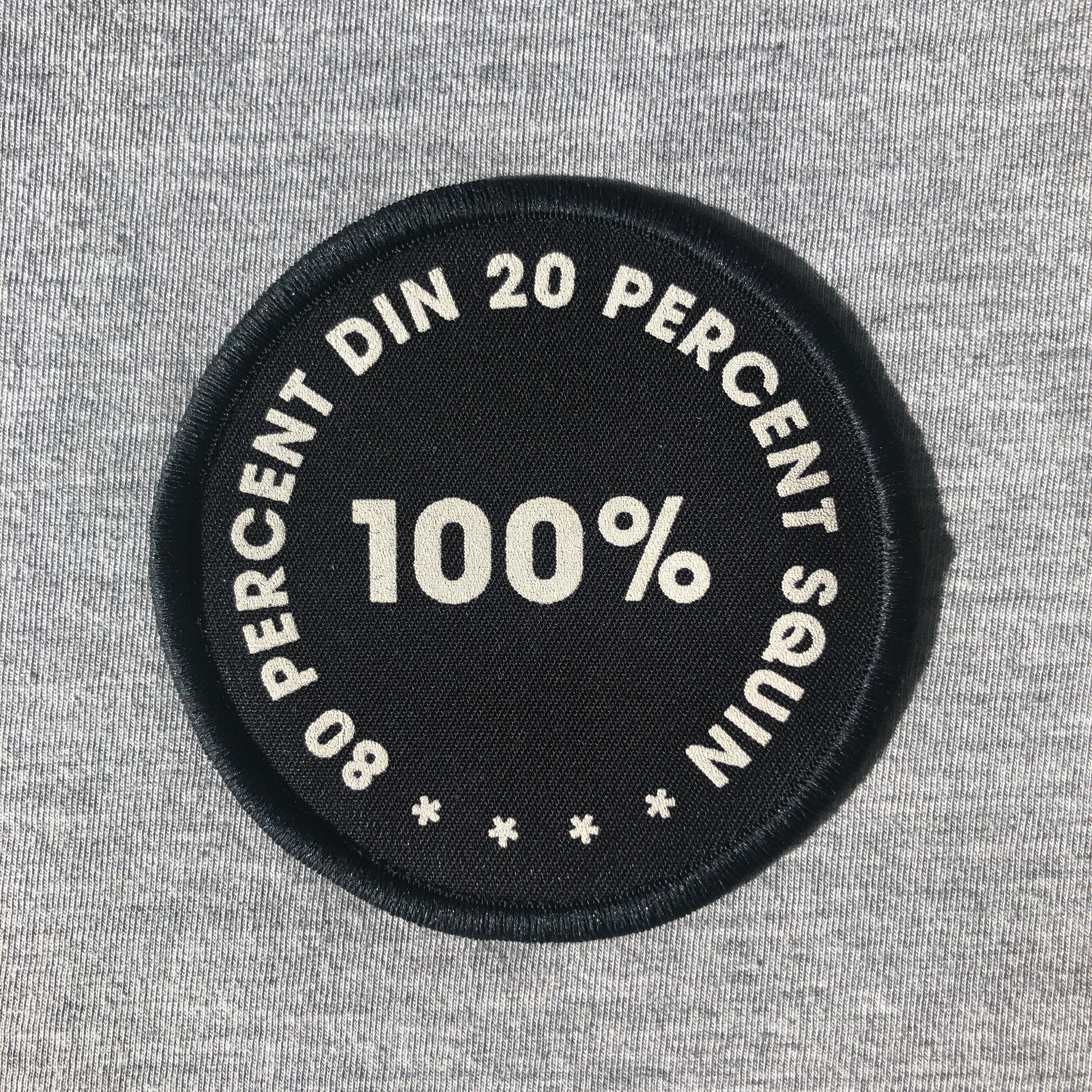 POMPEY TYPE SERIES - DIN SQUIN – CLOTH IRON/SEW ON PATCH – LIMITED - foursandeights