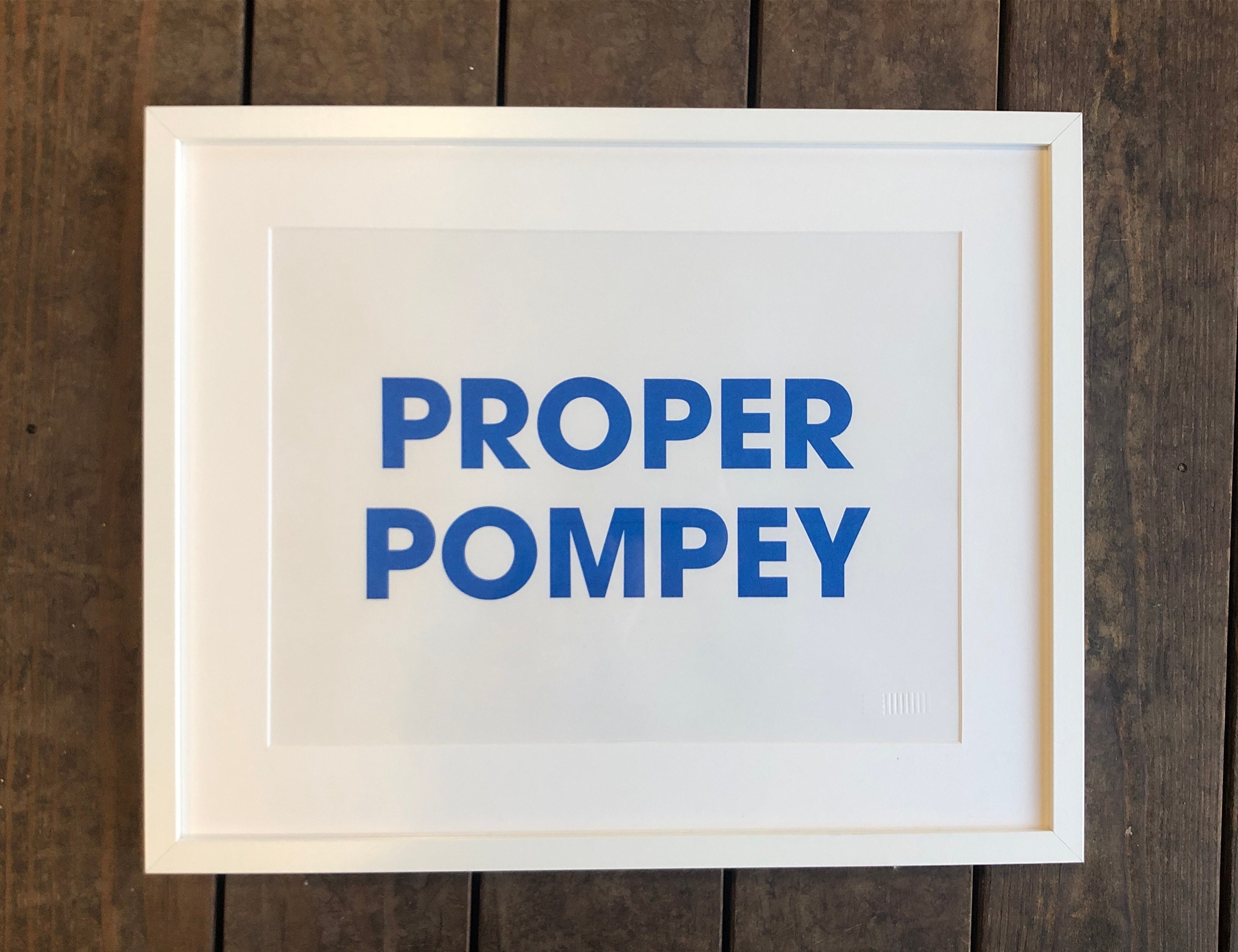 A3 PROPER POMPEY RISO PRINT - POMPEY TYPE SERIES - foursandeights