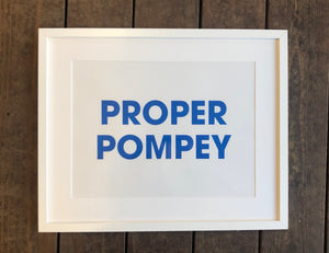 A3 PROPER POMPEY RISO PRINT - POMPEY TYPE SERIES - foursandeights