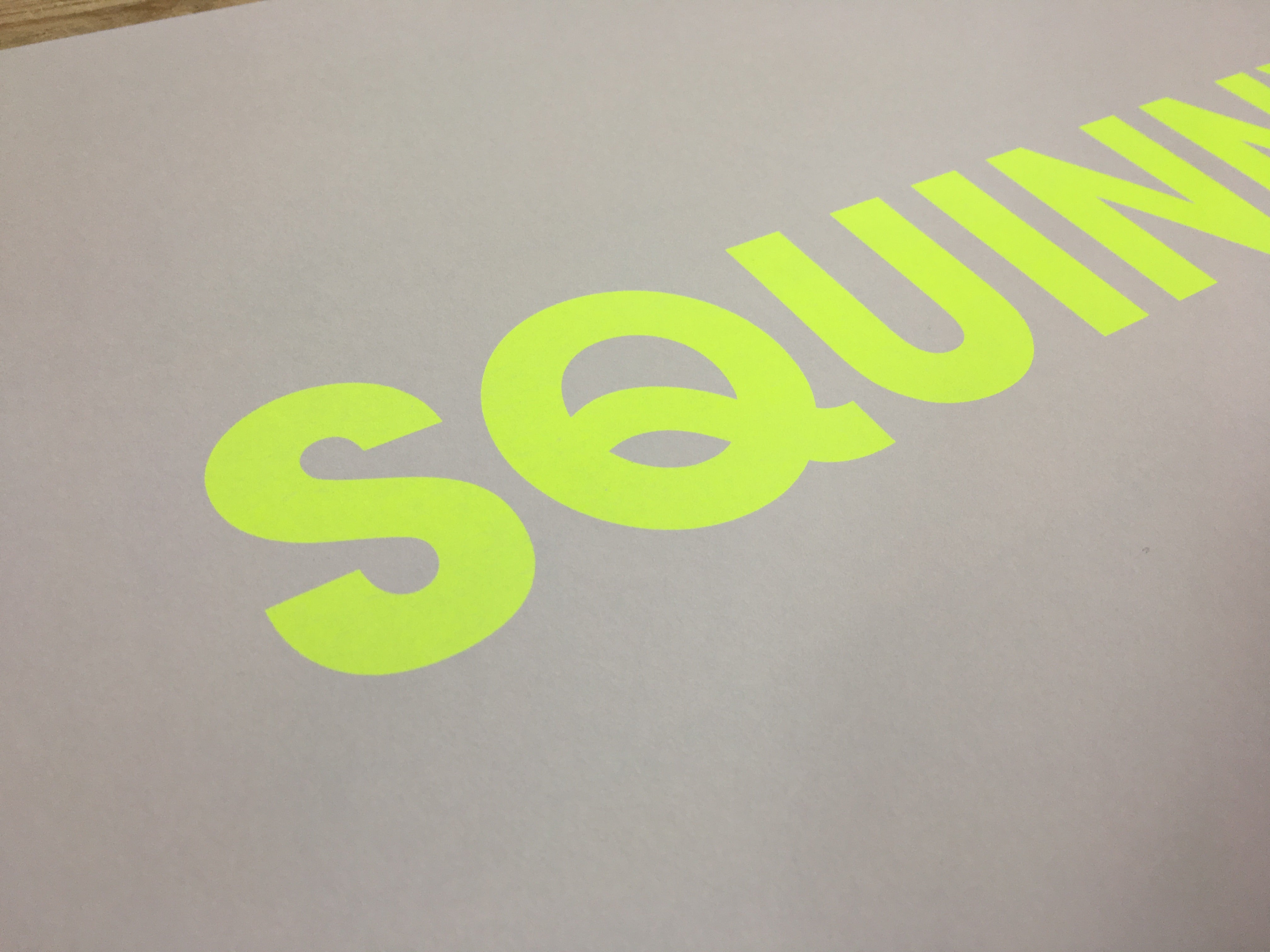 A3 SQUINNY RISO PRINT - POMPEY TYPE SERIES - foursandeights