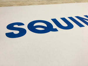 A3 SQUINNY RISO PRINT - POMPEY TYPE SERIES - foursandeights