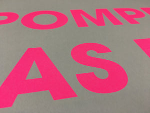 A3 POMPEY AS EFF RISO PRINT - POMPEY TYPE SERIES - foursandeights