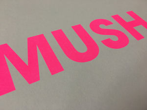 A3 MUSH RISO PRINT - POMPEY TYPE SERIES - foursandeights