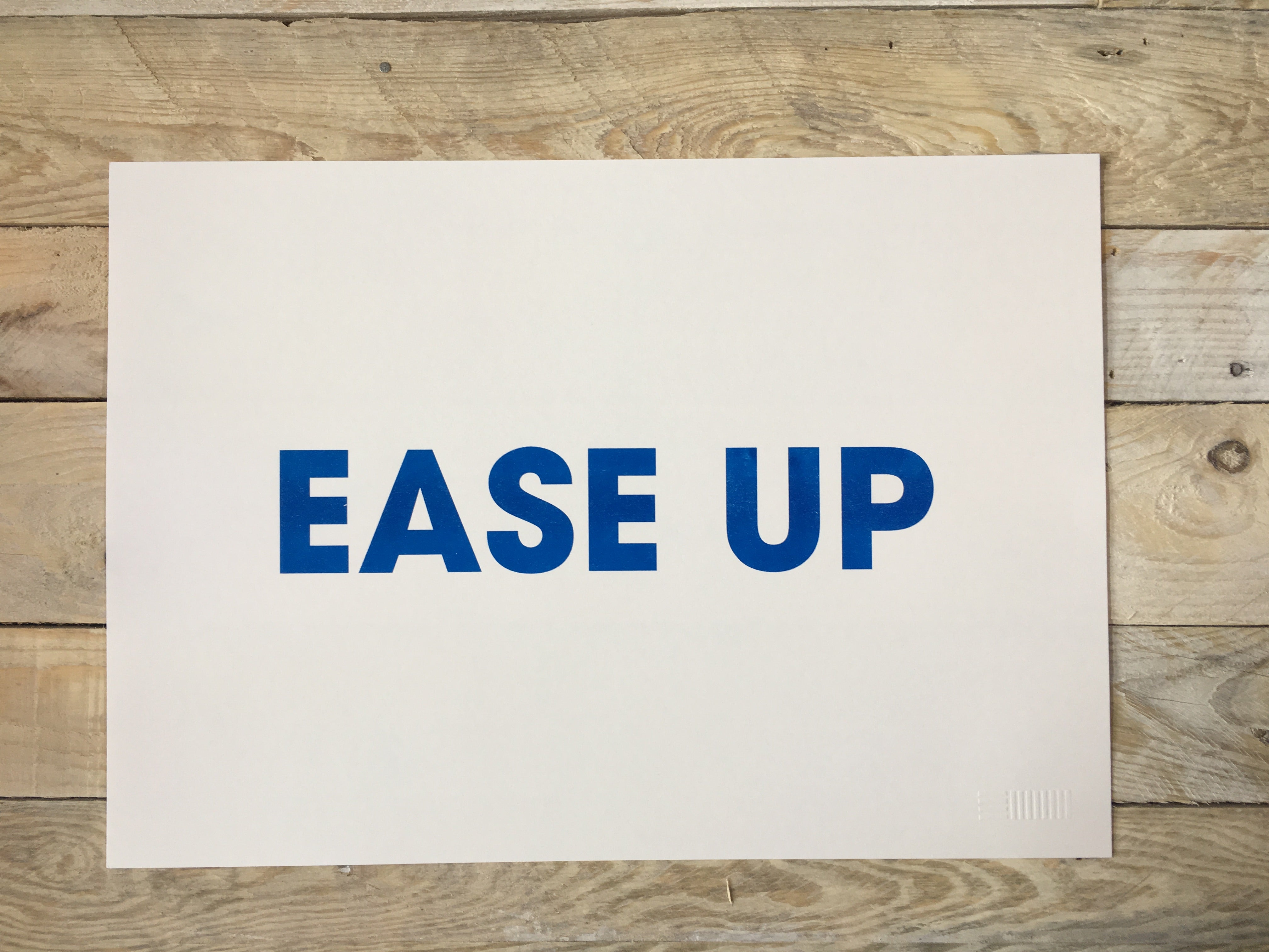 A3 EASE UP RISO PRINT - POMPEY TYPE SERIES - foursandeights
