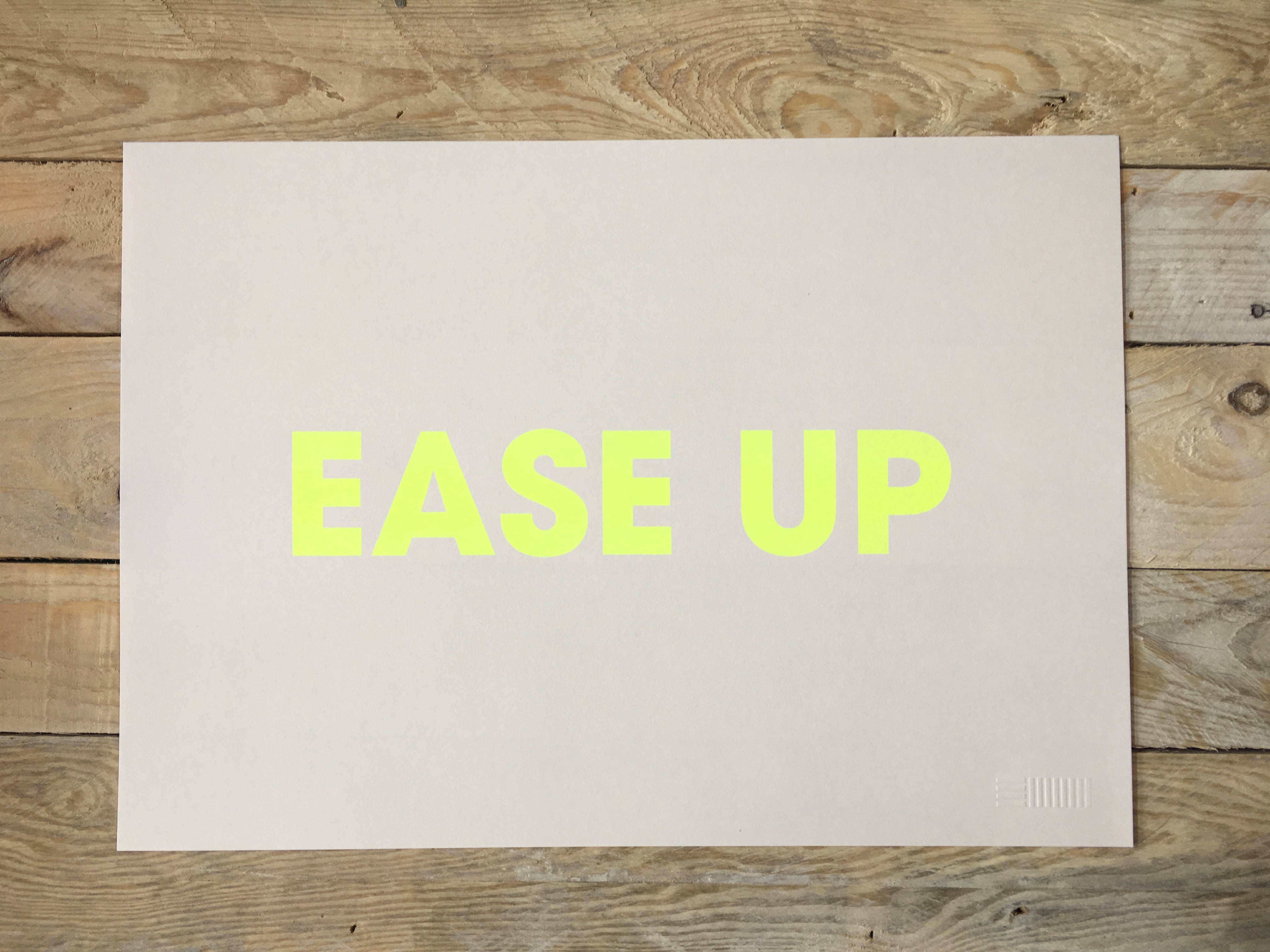 A3 EASE UP RISO PRINT - POMPEY TYPE SERIES - foursandeights