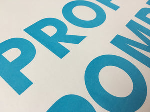 A3 PROPER POMPEY RISO PRINT - POMPEY TYPE SERIES - foursandeights
