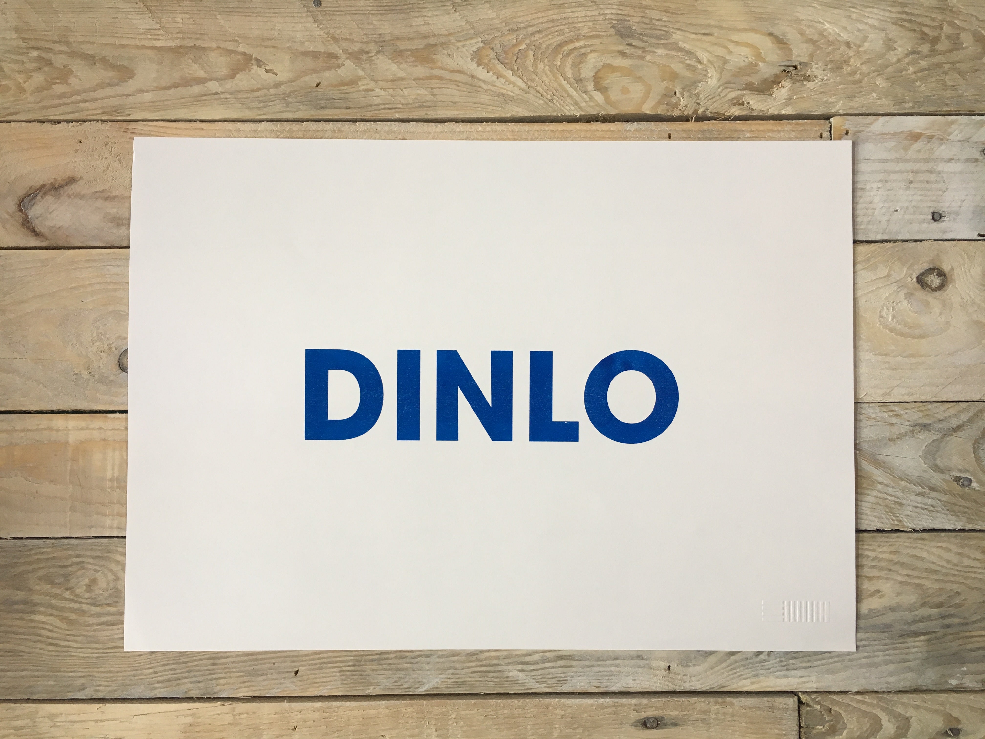 A3 DINLO RISO PRINT - POMPEY TYPE SERIES - foursandeights