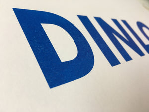 A3 DINLO RISO PRINT - POMPEY TYPE SERIES - foursandeights