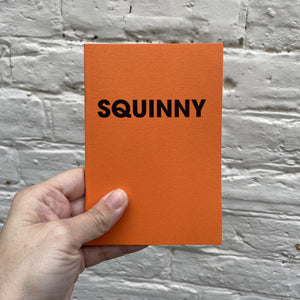 SQUINNY – POMPEY TYPE SERIES - A6 COLORPLAN TANGERINE NOTEBOOK