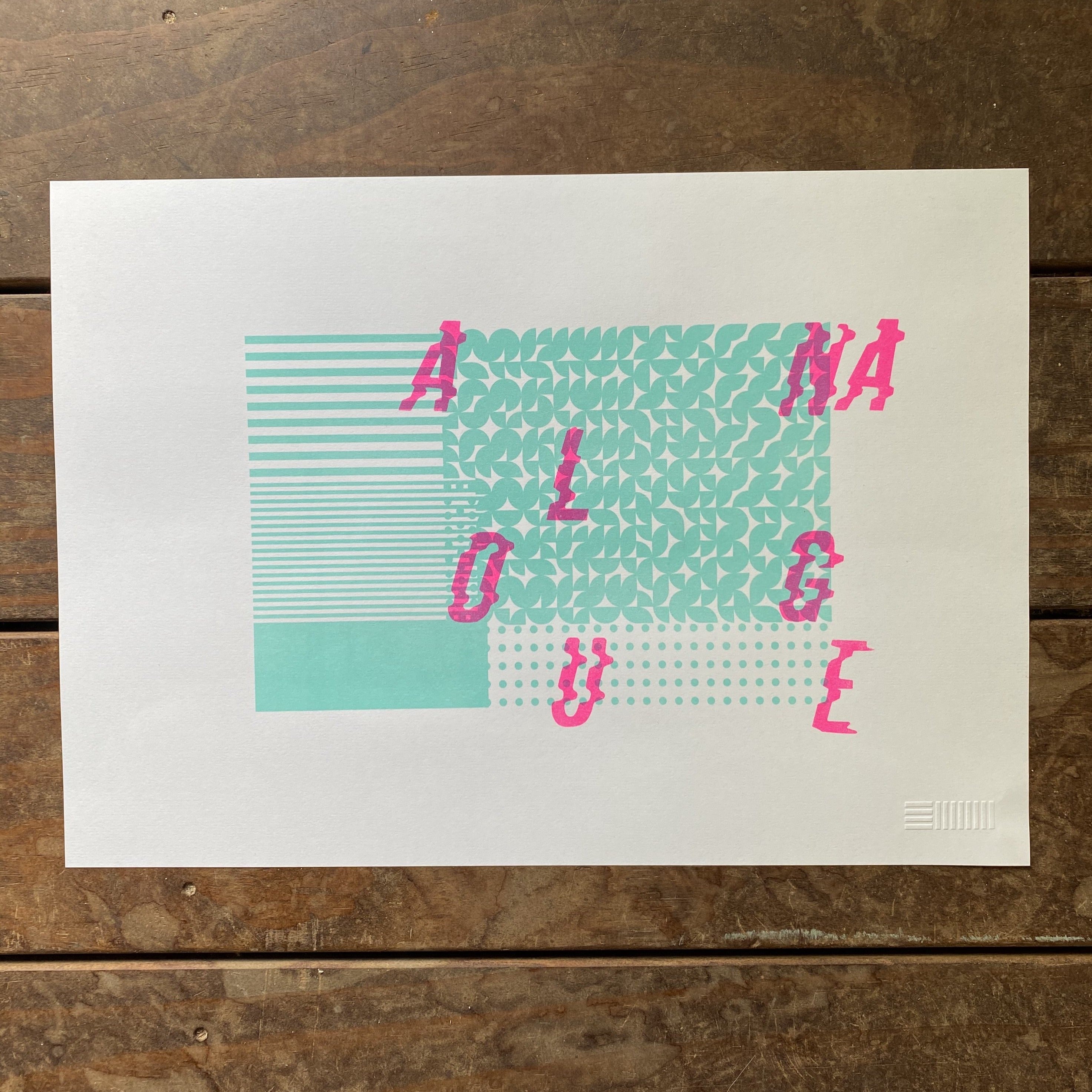 A3 ANALOGUE RISOGRAPH PRINT