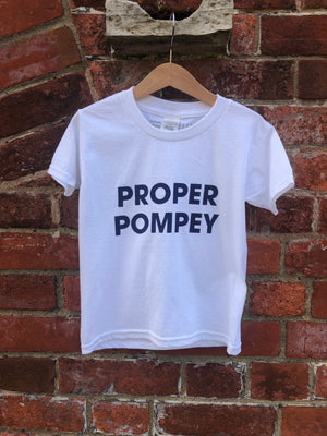PROPER POMPEY Kids Tee – Pompey Type Series - foursandeights