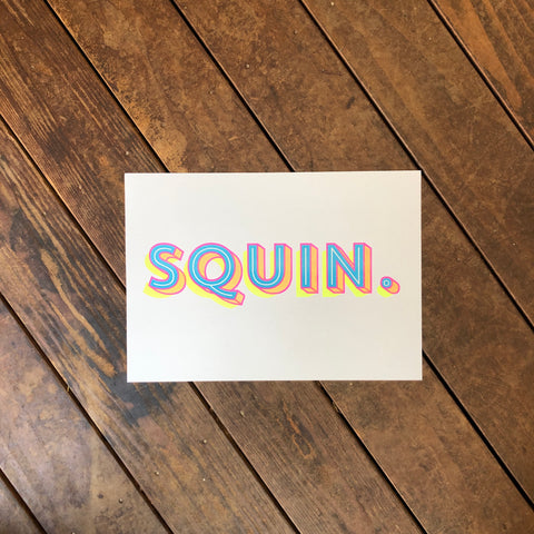 A3 SQUIN. RISOGRAPH PRINT