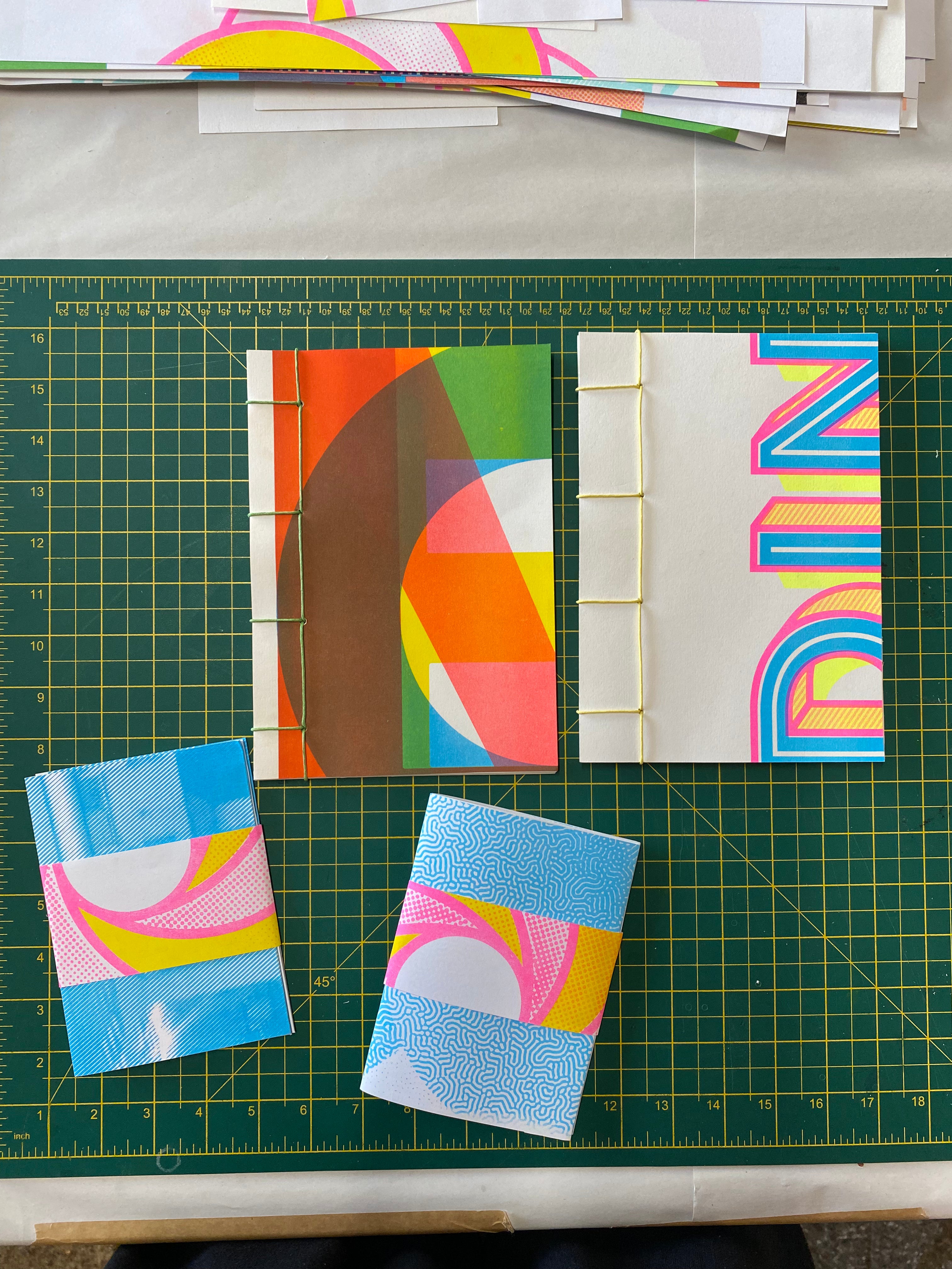 An introduction to Japanese bookbinding – Recycled Risograph Notebook Workshop