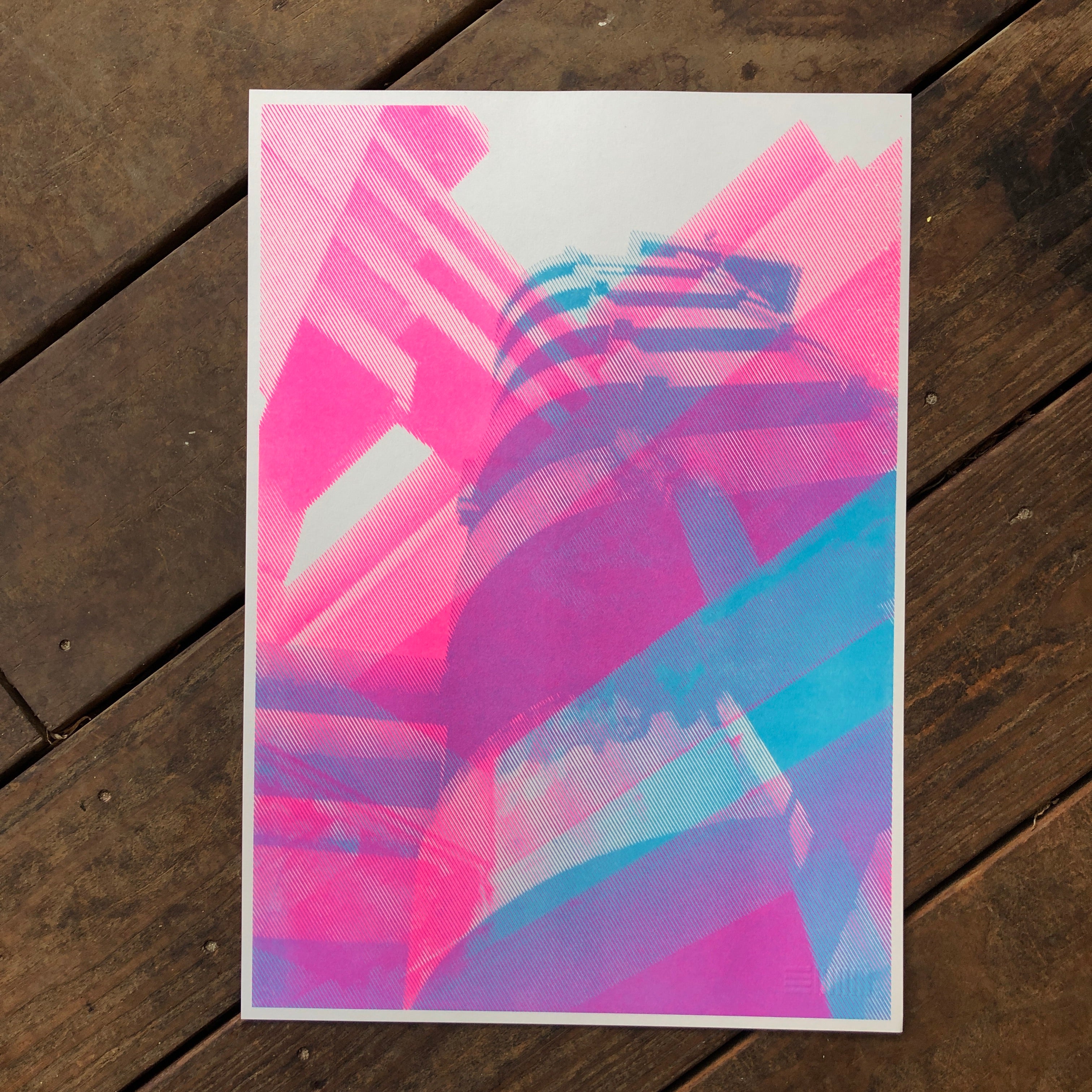 BUBBLEGUM TRICORN TRIPTYCH (A3 X 3)