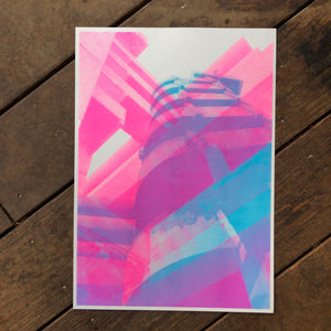 BUBBLEGUM TRICORN TRIPTYCH (A3 X 3)